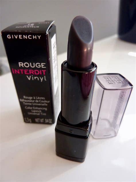 givenchy rouge interdit vinyl noir révélateur|givenchy rouge interdit vinyl lipstick.